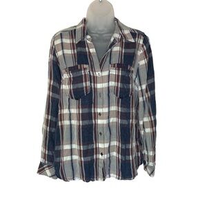 Kut from the Kloth Super Soft Plaid Button Down